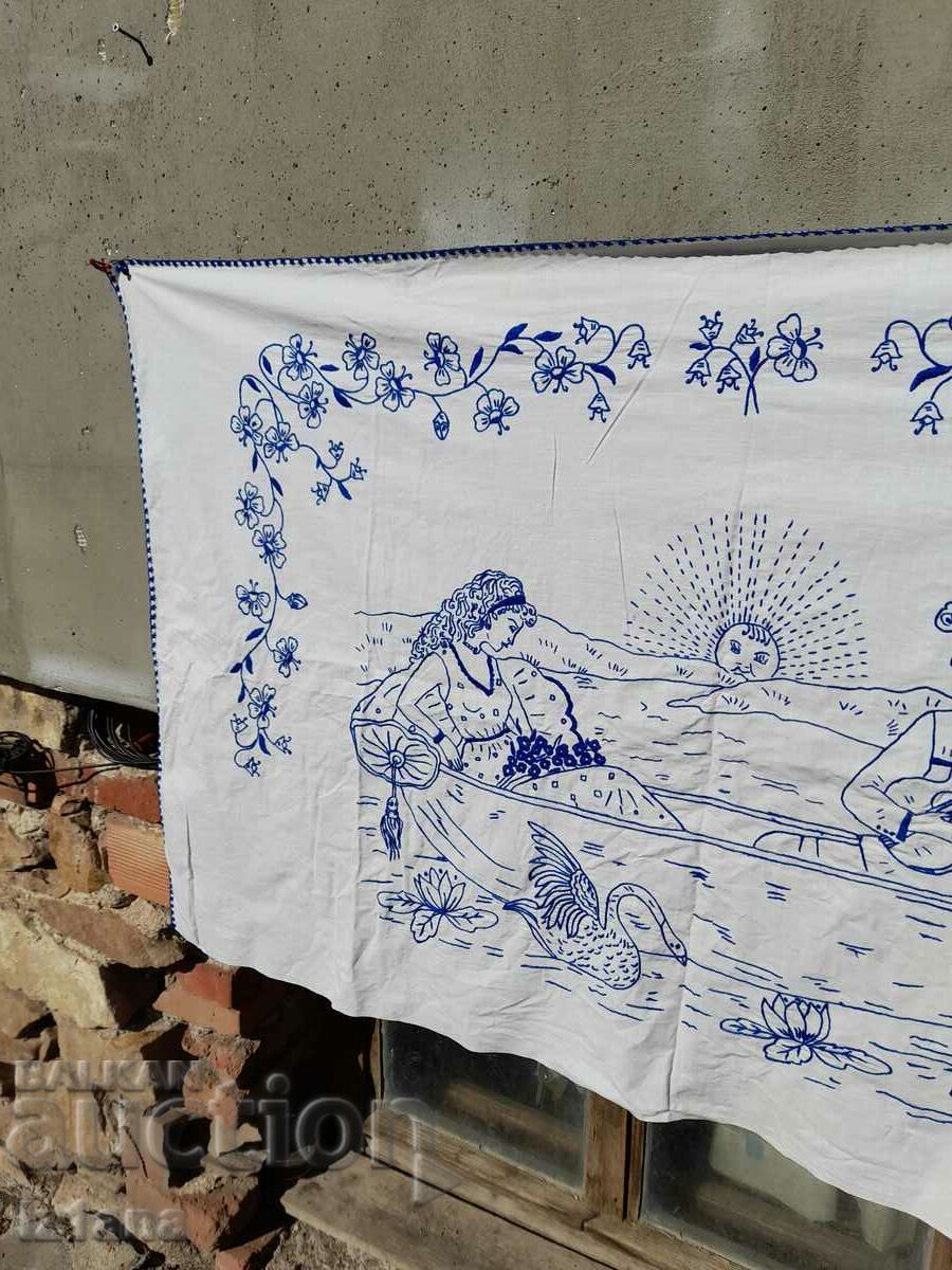 Auction An old embroidered hacker, wall cover Auction An old embroidered hacker, wall cover