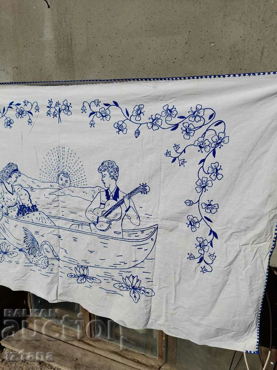 Delivery of An old embroidered hacker, wall cover Delivery of An old embroidered hacker, wall cover