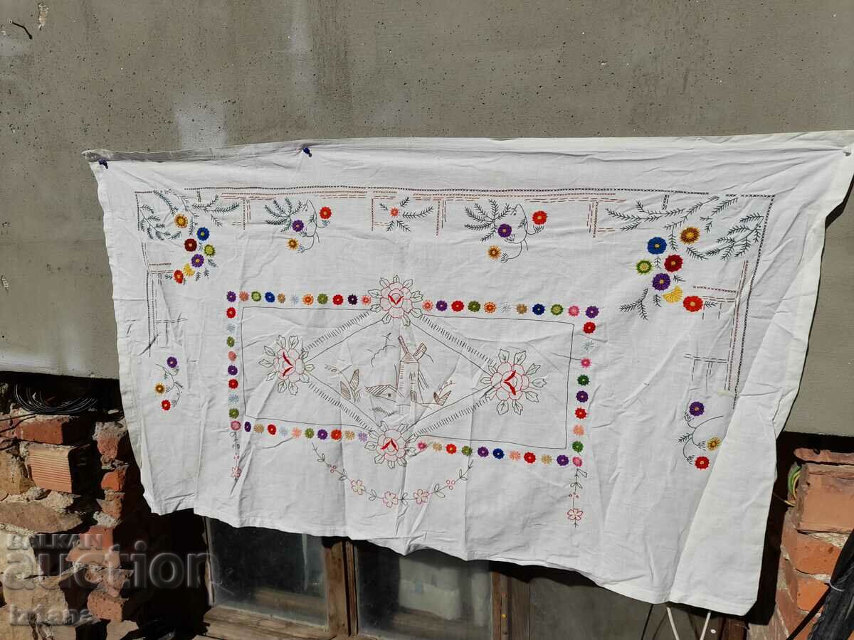 An old embroidered hacker, wall cover with price 30.00 BGN | € 15.34 An old embroidered hacker, wall cover with price 30.00 BGN | € 15.34