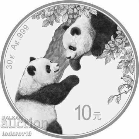 30 g Panda chinezesc argintiu 2023
