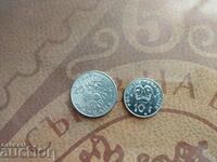 Monede/monede din Polinezia Franceză 10 și 20 de franci din 1995 și 83