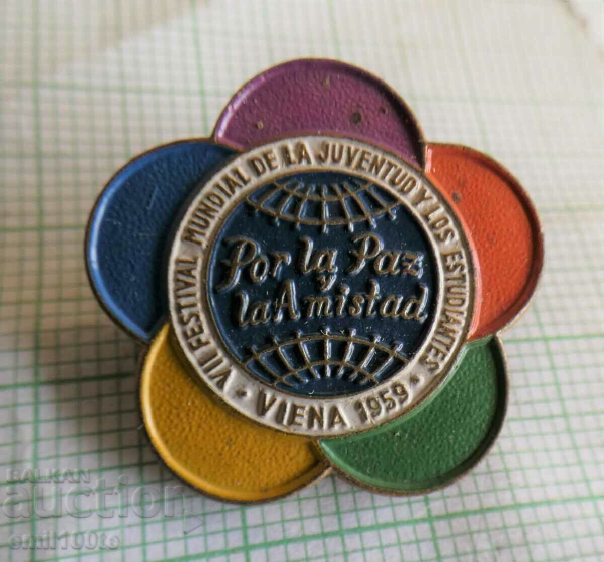 Badge - Festival of Youth and Students Vienna 1959