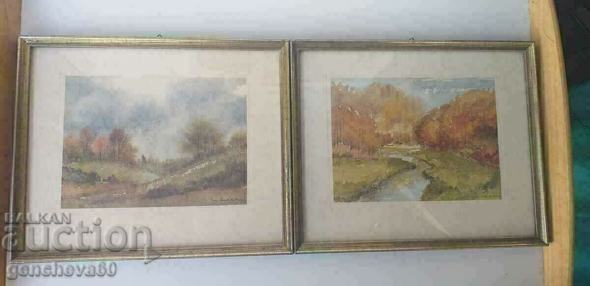 Două picturi cu reproducere peisaj - 6