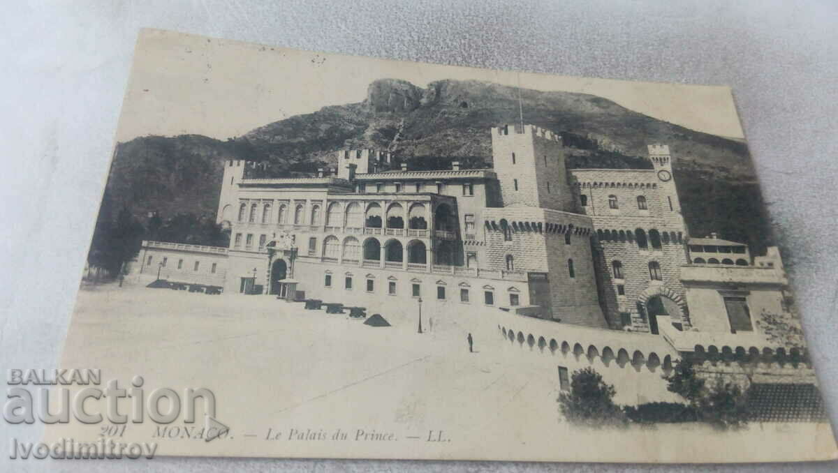Пощенска картичка MONACO Le Palais du Prince 1909