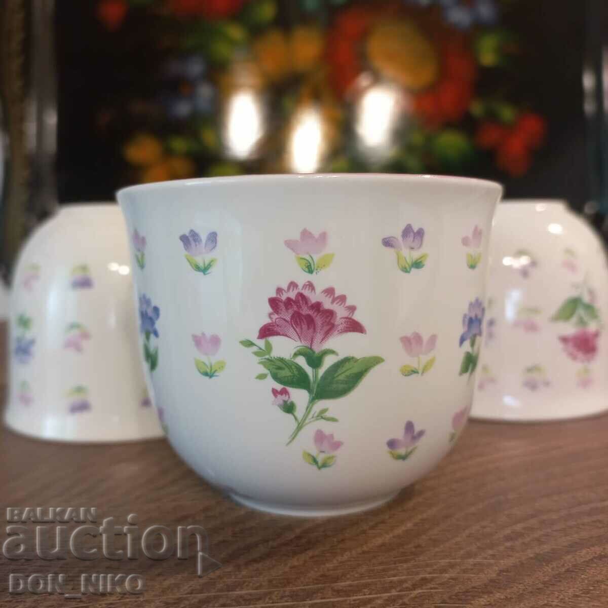 Δημοπρασία Γερμανικά ποτήρια πορσελάνης για τσάι/καφέ