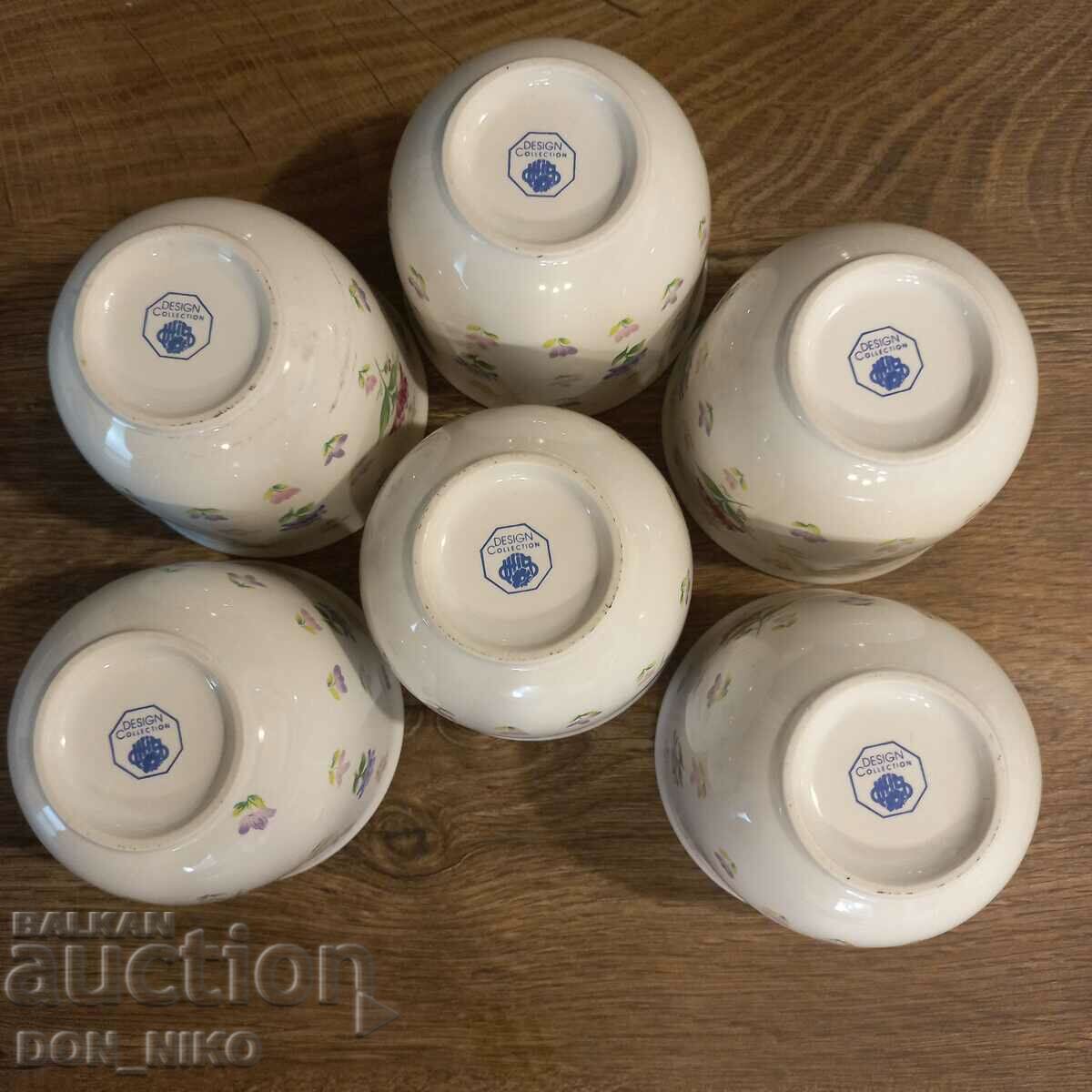 Παράδοση Γερμανικά ποτήρια πορσελάνης για τσάι/καφέ