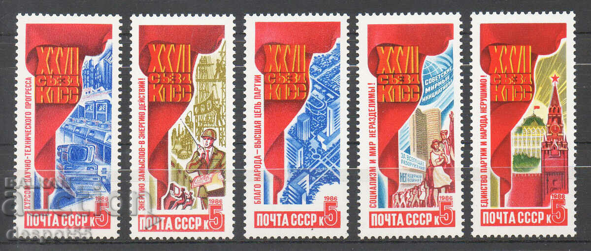 1986. ΕΣΣΔ. Ψηφίσματα του 27ου Συνεδρίου του ΚΚΣΕ.