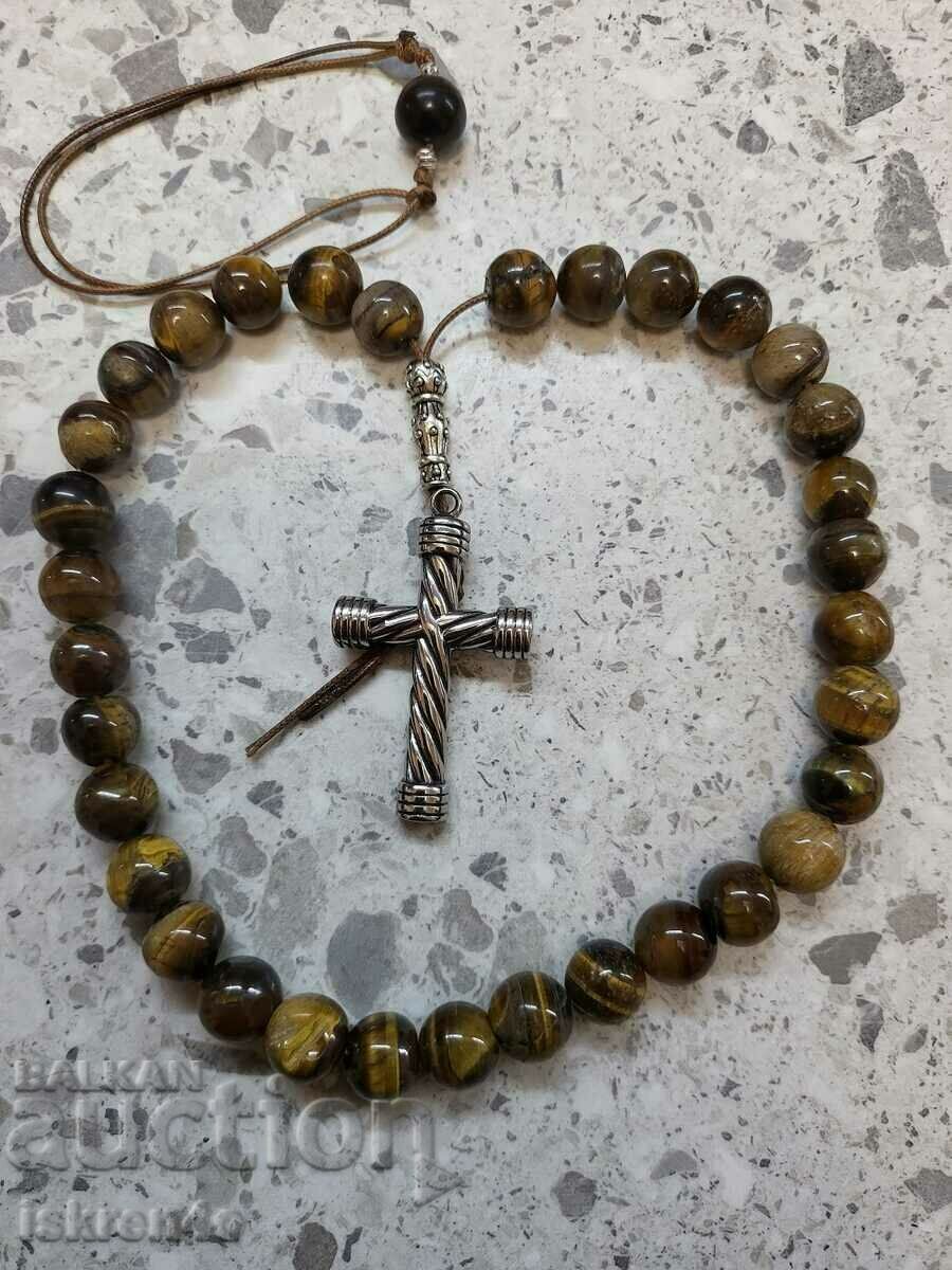 Броеница Тигрово Око - 5 Броеница Тигрово Око - 5