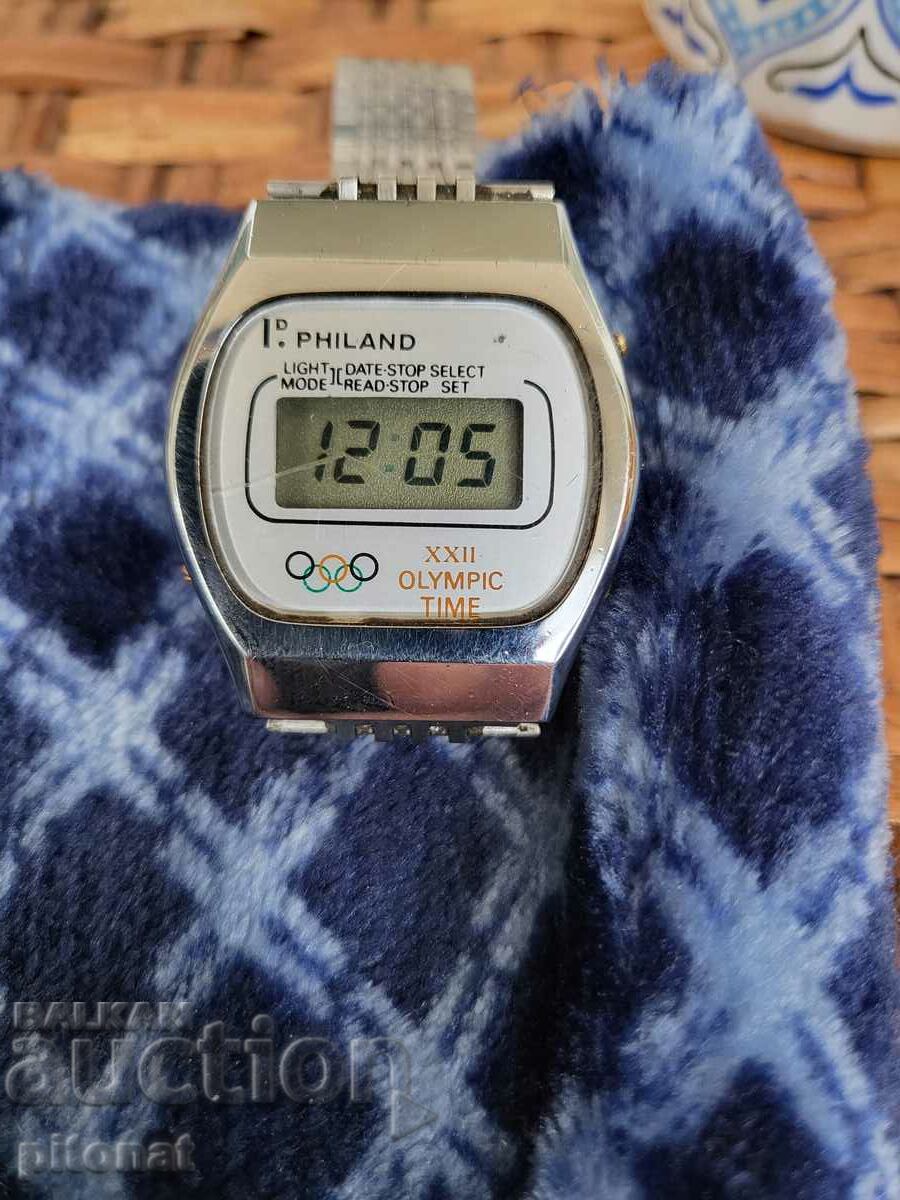 Συλλεκτικό ηλεκτρονικό ρολόι Olympic MOSCOW 80