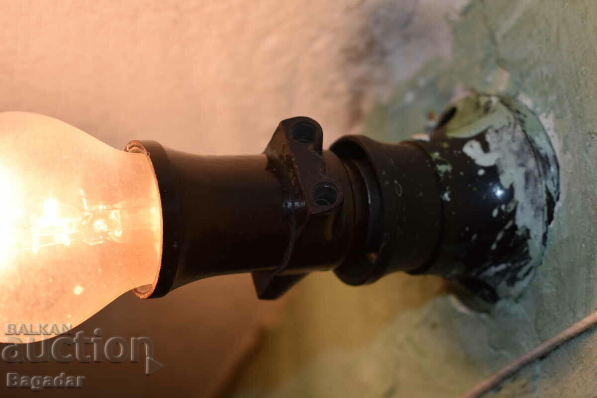 Old bakelite socket lamp lantern bakelite - 6