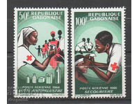 1966. Gabon. Poștă aeriană - Crucea Roșie.