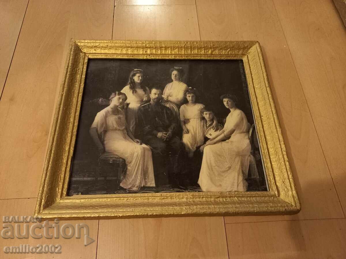 Picture in a frame - Romanov old reproduction