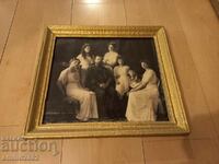 Picture in a frame - Romanov old reproduction