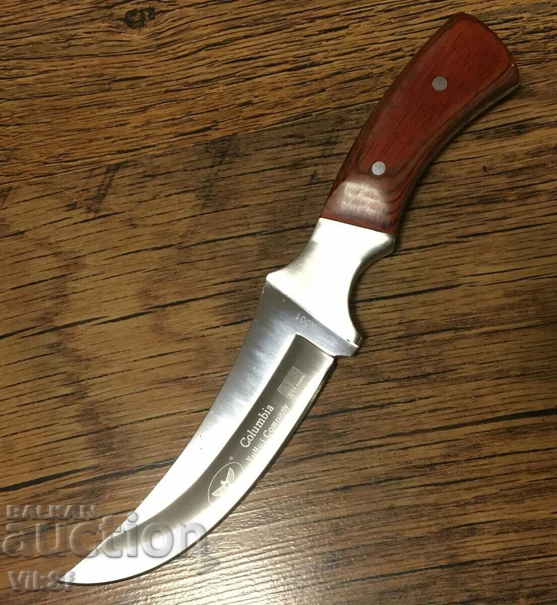 Υπέροχο μαχαίρι - κυνήγι, για ξύσιμο, full tang 115X215