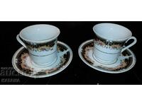 Coffee cups 2 pieces china