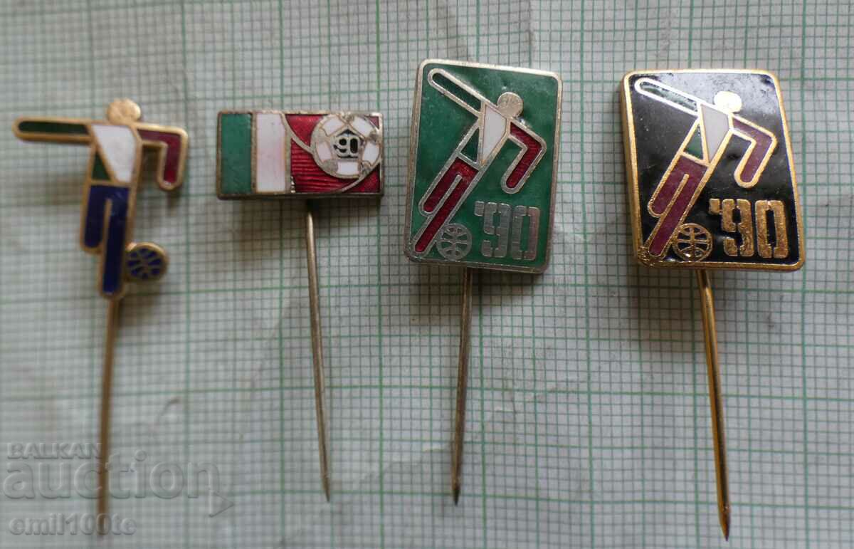 Badges 4 pieces FIFA World Cup Italy 90