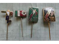 Badges 4 pieces FIFA World Cup Italy 90