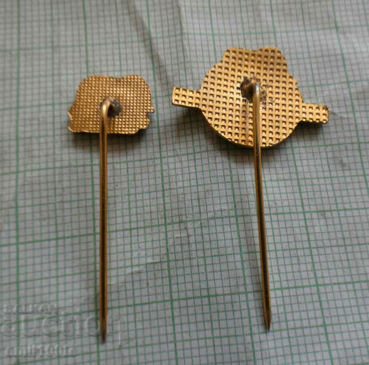 Badges 2 pieces FEW Endangered Wildlife Fund - 7 Badges 2 pieces FEW Endangered Wildlife Fund - 7