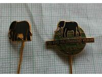 Badges 2 pieces FEW Endangered Wildlife Fund