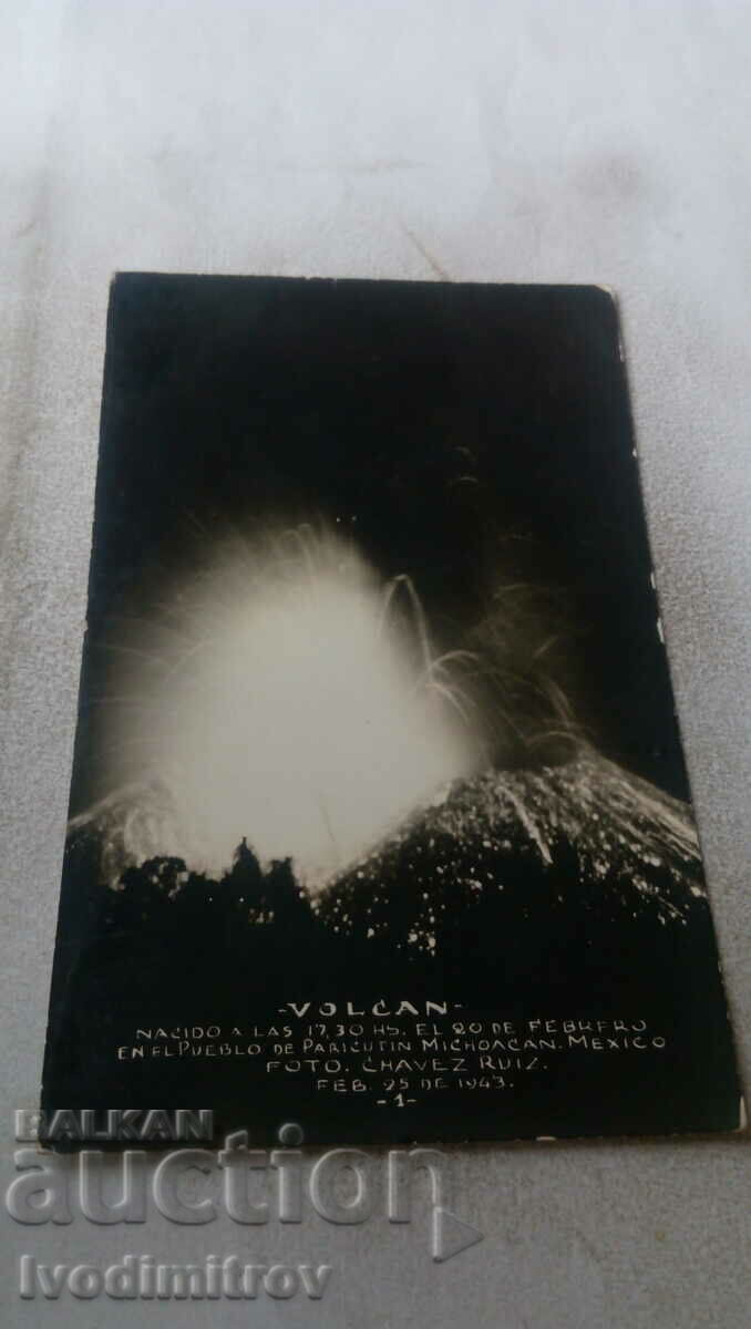 Пощенска картичка VOLCAN in Michoakan 1965