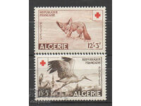 1957. Algeria. Fondul Crucii Roșii - Crucea în roșu.