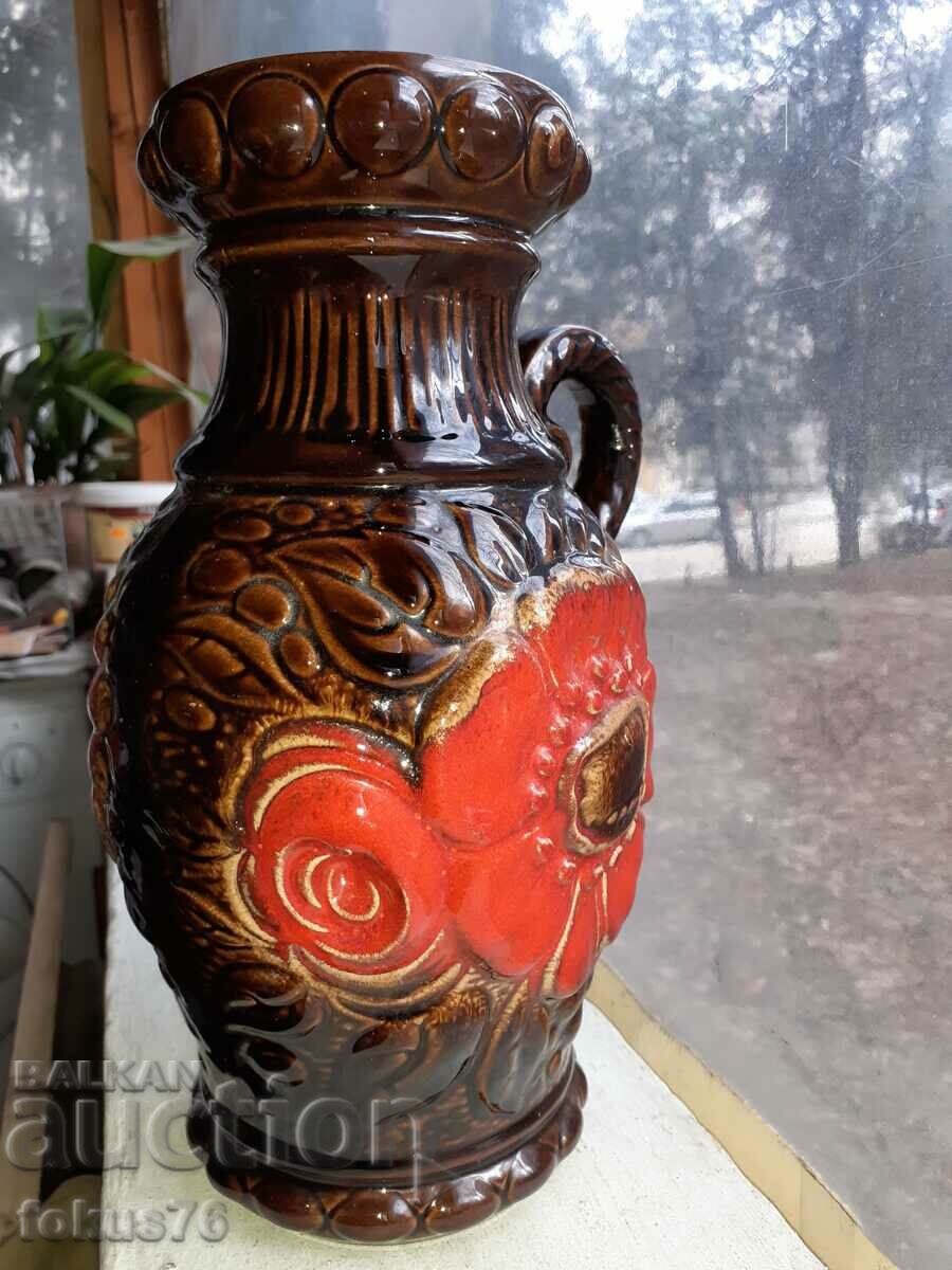 Υπέροχο μεγάλο βάζο γερμανικό κεραμικό με τιμή 240.00 BGN | € 122.71 Υπέροχο μεγάλο βάζο γερμανικό κεραμικό με τιμή 240.00 BGN | € 122.71