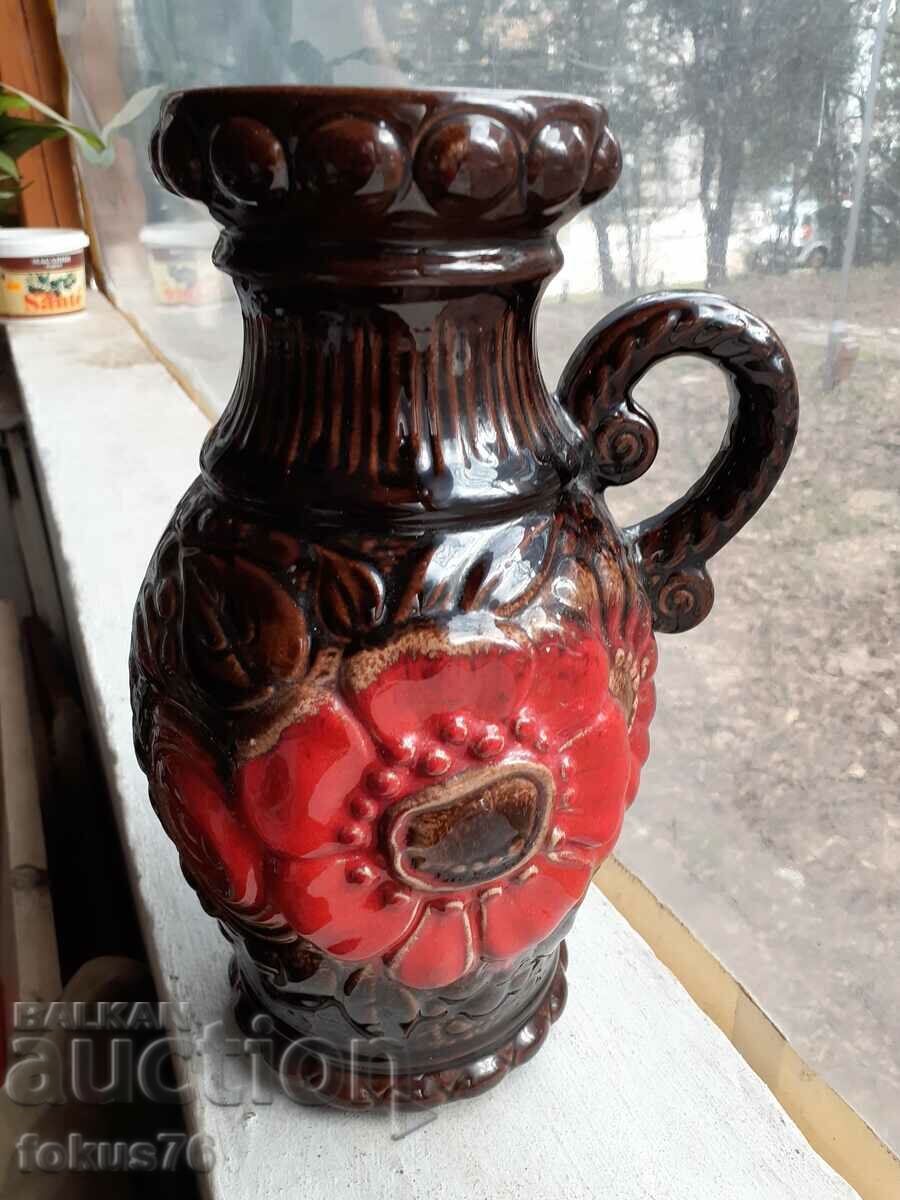 Παράδοση Υπέροχο μεγάλο βάζο γερμανικό κεραμικό Παράδοση Υπέροχο μεγάλο βάζο γερμανικό κεραμικό