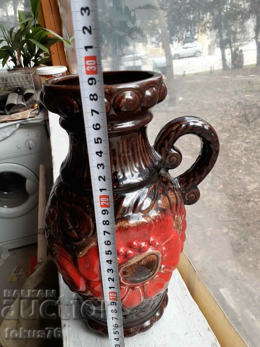 Υπέροχο μεγάλο βάζο γερμανικό κεραμικό - 7 Υπέροχο μεγάλο βάζο γερμανικό κεραμικό - 7