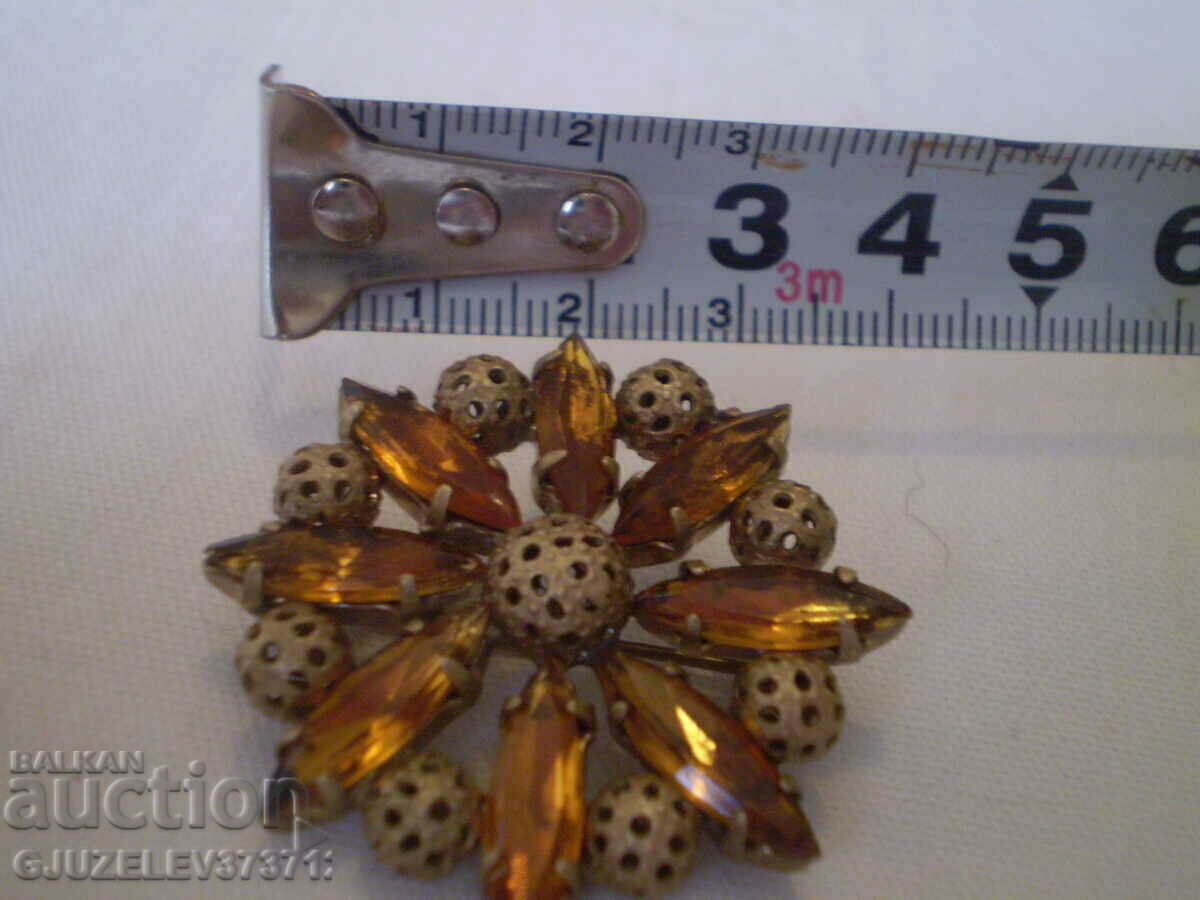 Antique brooch - jewelry Czechoslovakia - 5