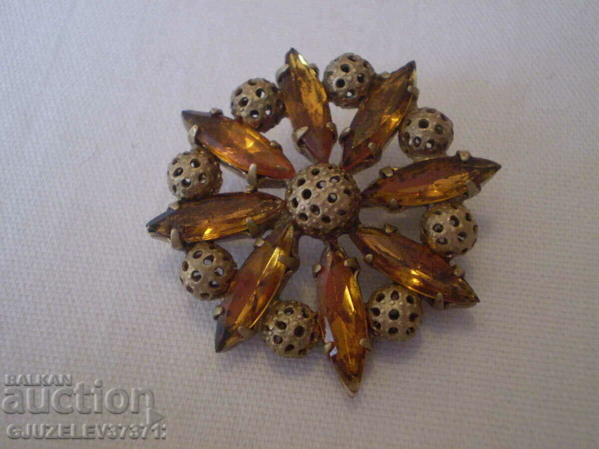 Antique brooch - jewelry Czechoslovakia