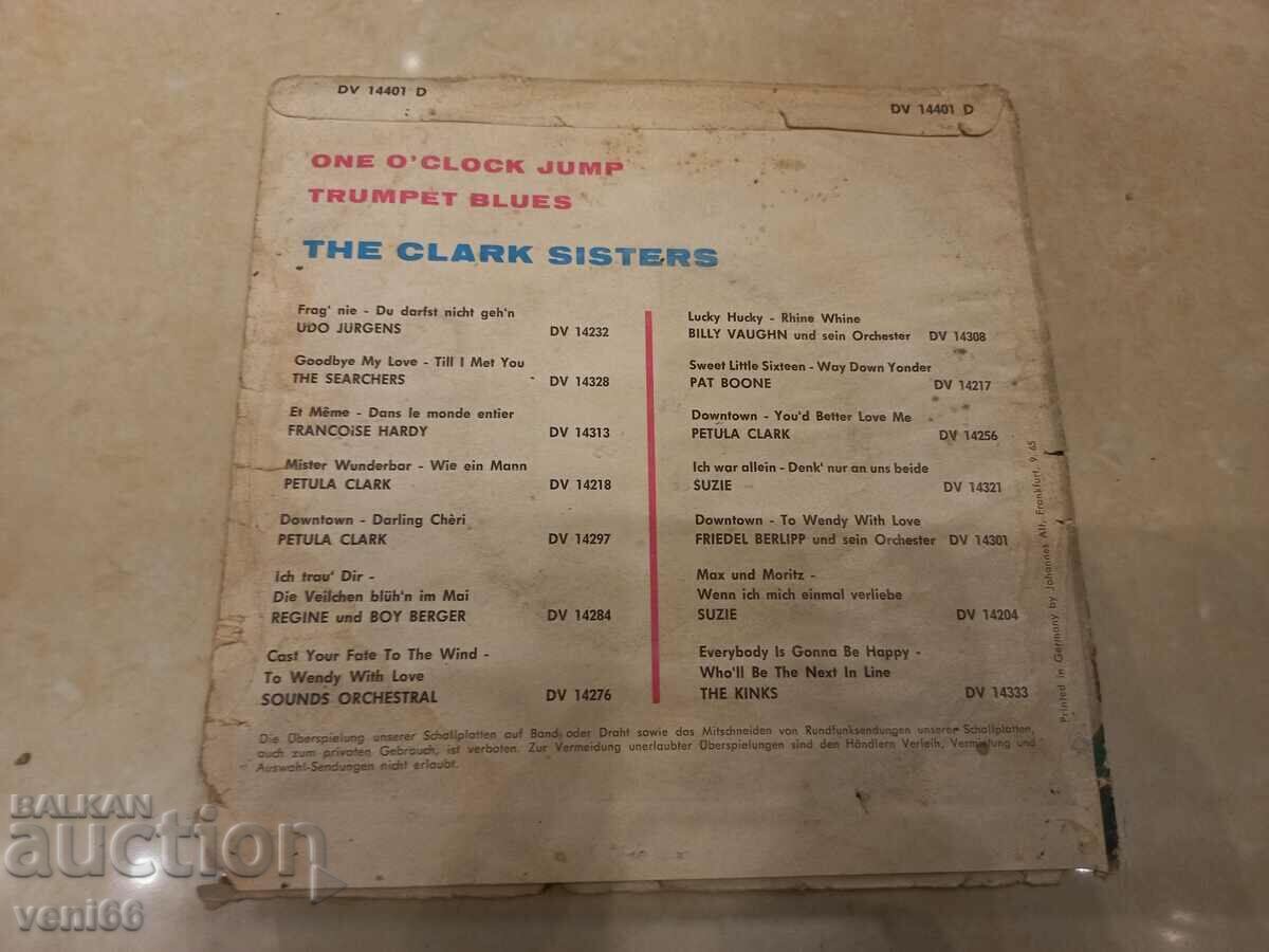 Auction Gramophone record - small format - The Clark Sisters Auction Gramophone record - small format - The Clark Sisters