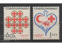 1969. Чехословакия. Годишнини на Червен кръст.
