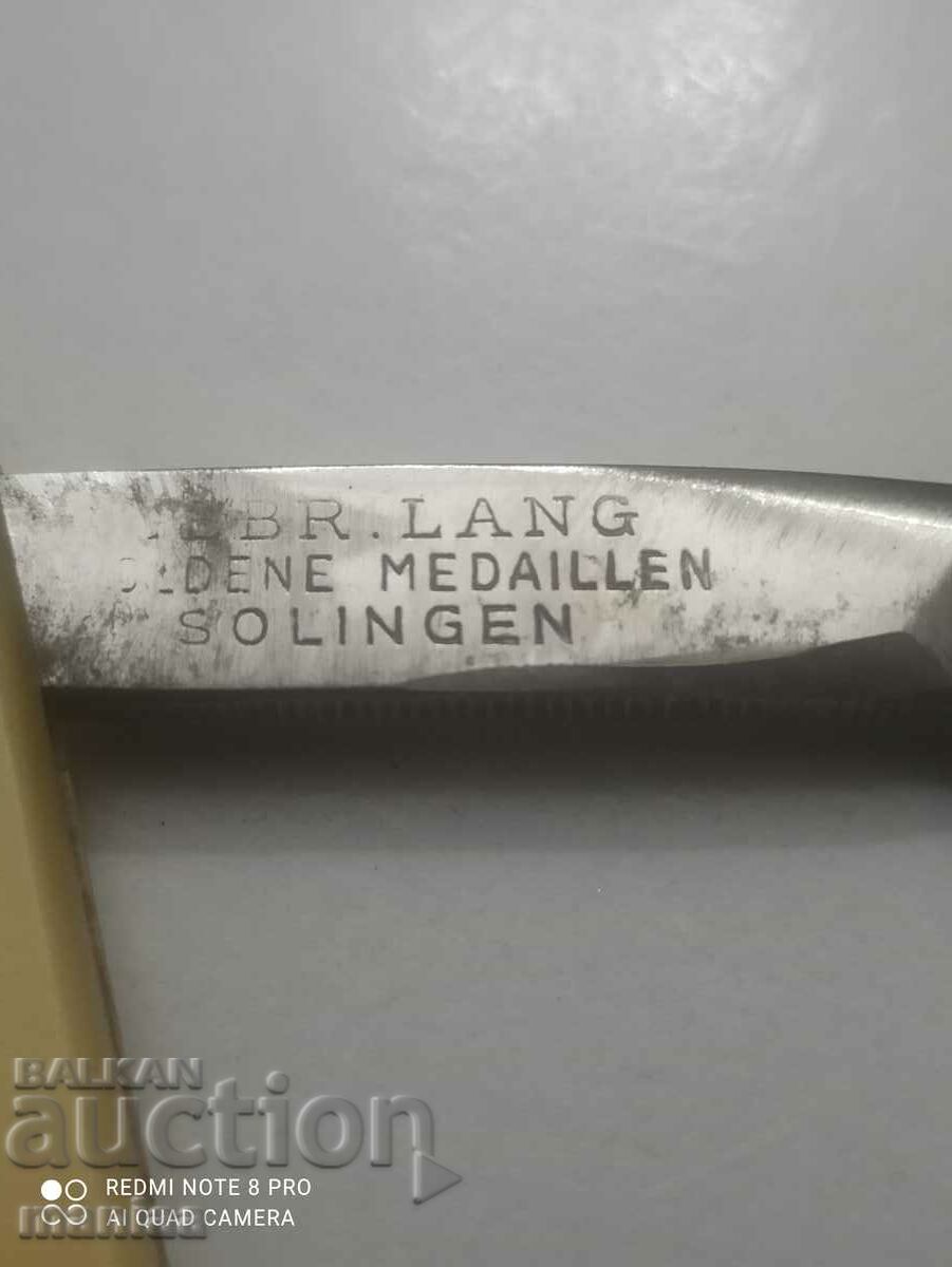 Solingen razor with bone handle and box - 6 Solingen razor with bone handle and box - 6