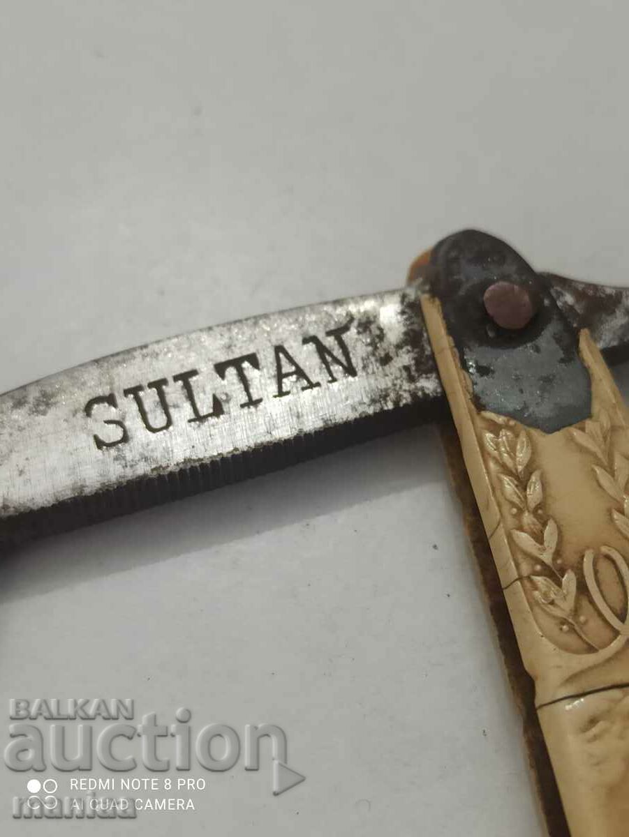 Old Ottoman Sultan razor with engravings on the handle - 6 Old Ottoman Sultan razor with engravings on the handle - 6