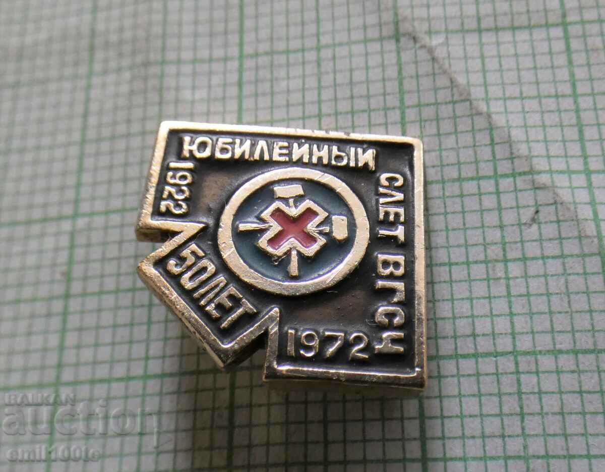 Auction  Badge - 50 years USSR Militarized Mountain Rescue Squad