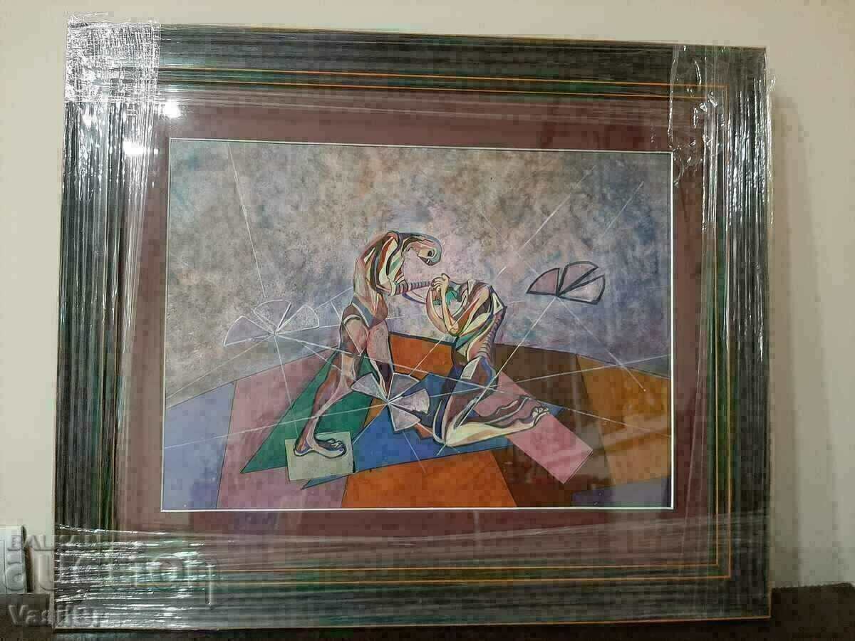 Masterful abstract painting, cubism! Masterful abstract painting, cubism!