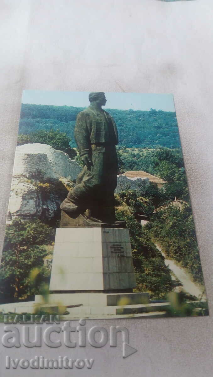 Postcard Lovech Monument to Vasil Levski 1990