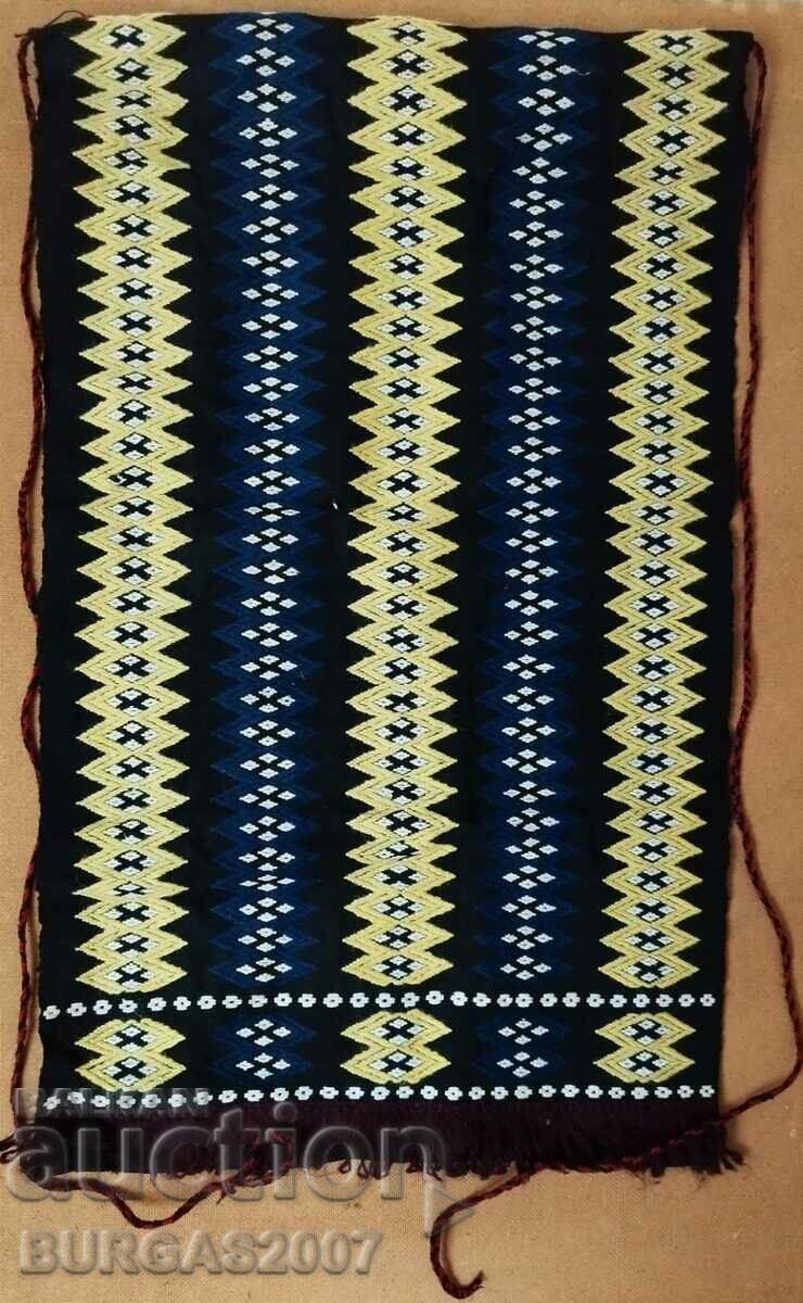 Old woven, embroidered apron - 8