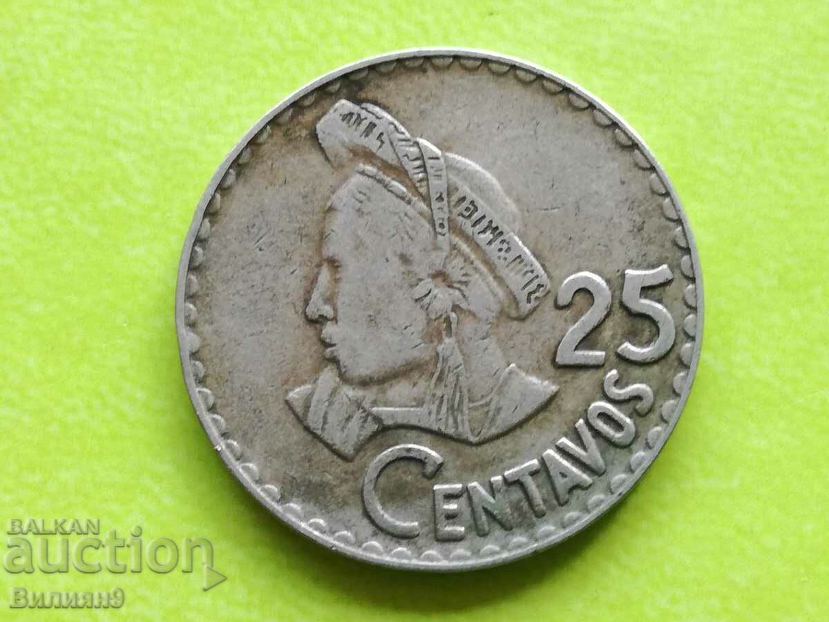 25 centavos 1976 Γουατεμάλα