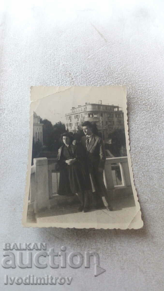 Photo Kyustendil Man and young woman 1954