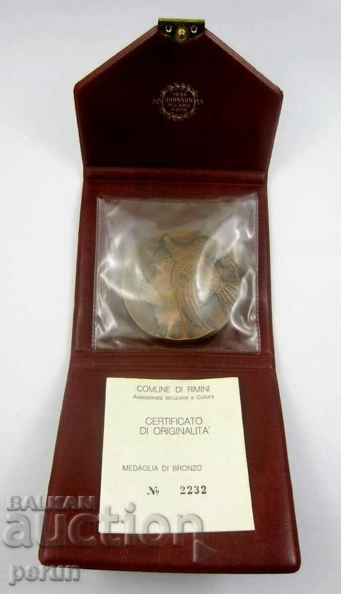 Delivery of Italy - Commemorative Bronze Medal - 2000. Arc de Triomphe Av