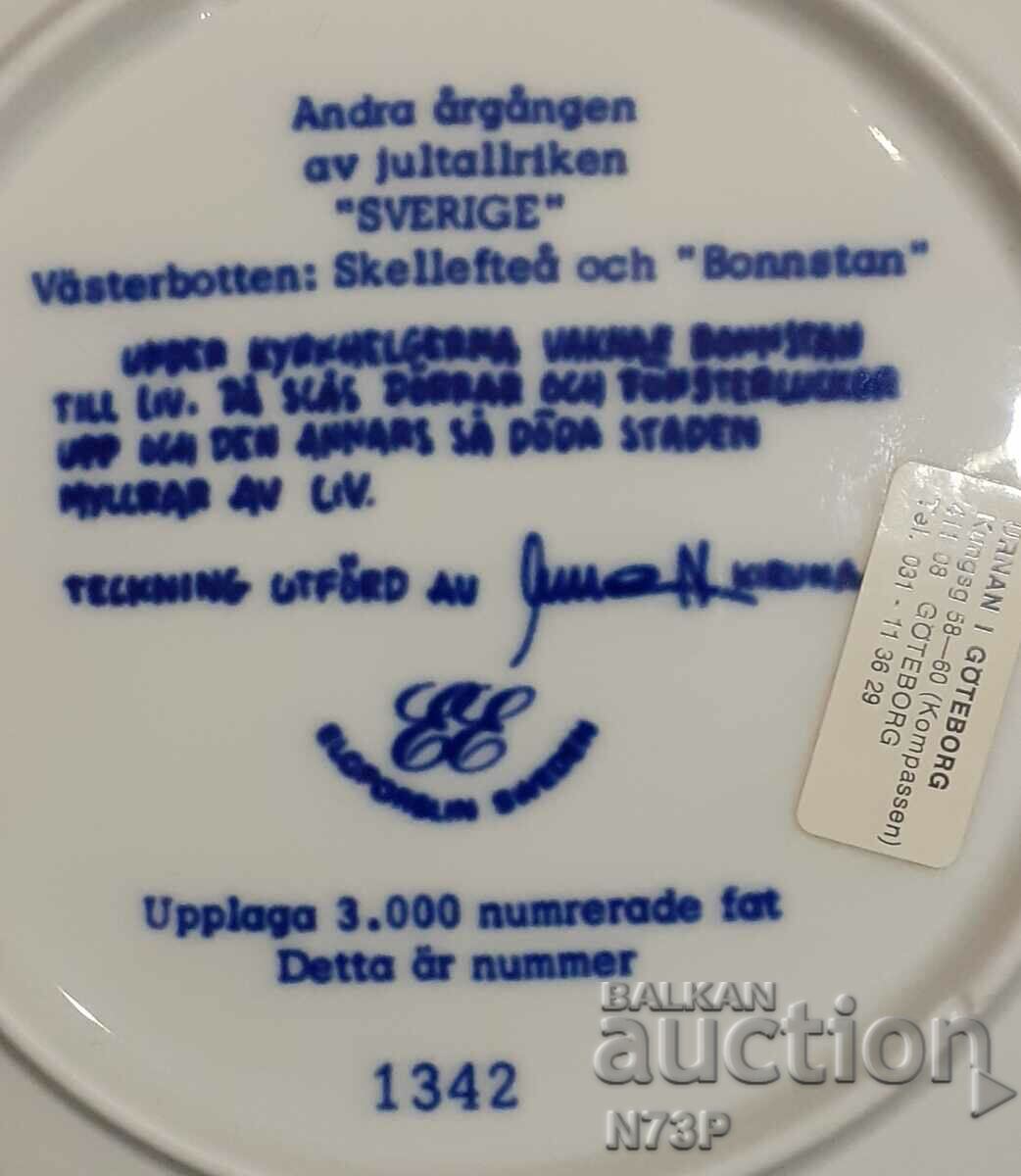 Delivery of CHRISTMAS PLATE. COLLECTION. SWEDEN. Delivery of CHRISTMAS PLATE. COLLECTION. SWEDEN.