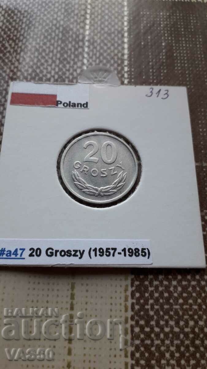 313. POLAND-20 groszy 1967