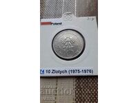 318. POLAND-10 zlotys 1976