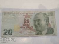 20 Turkish liras