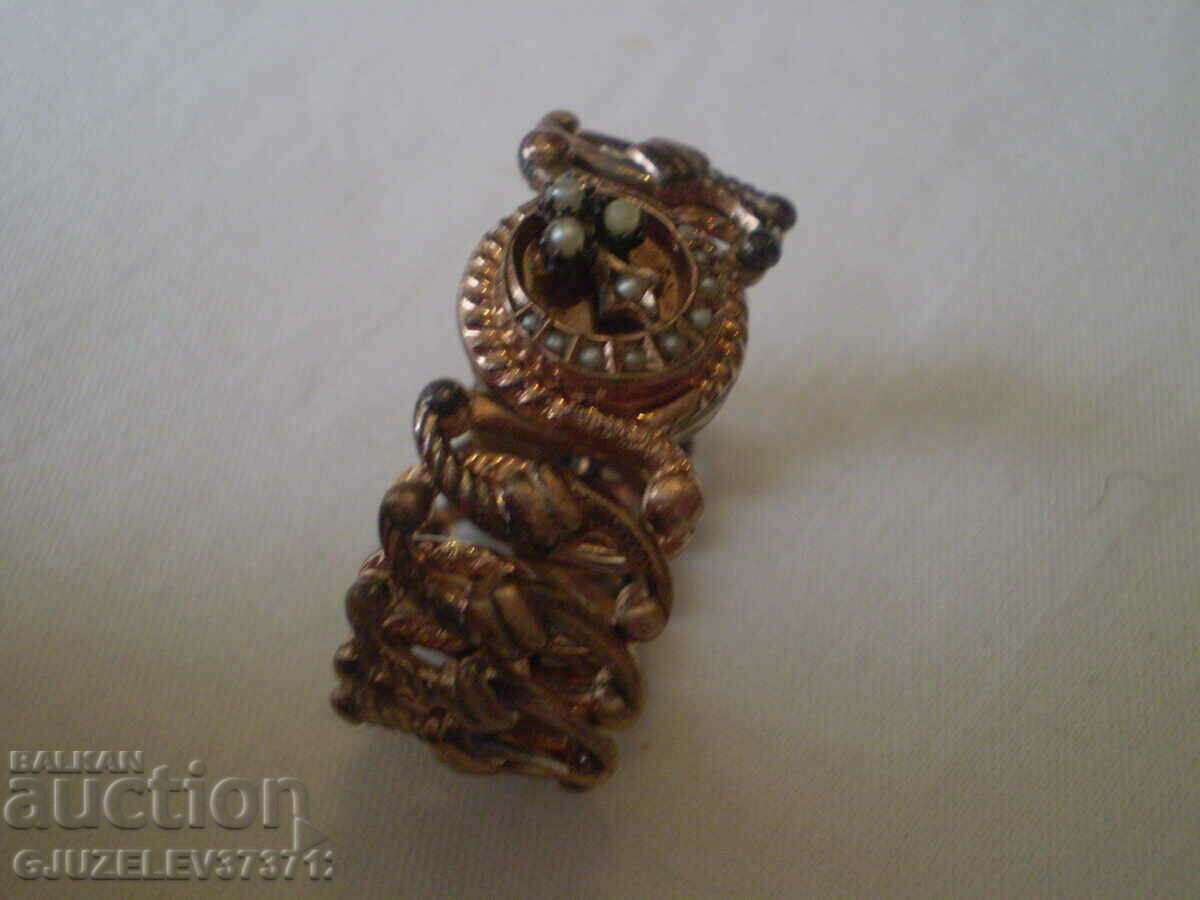 Antique Napkin Double with Pearls in the form of a bracelet - 6 Antique Napkin Double with Pearls in the form of a bracelet - 6