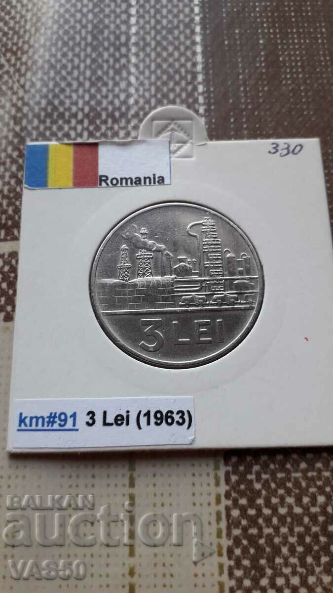 330. ROMANIA-3lei1963