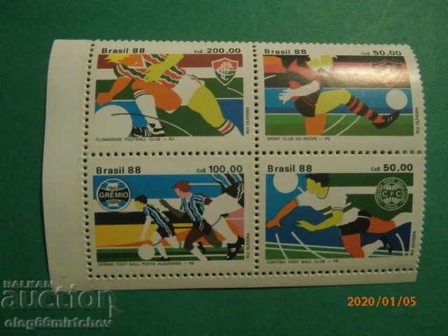 Brazilia - Fotbal 1988 cluburile de fotbal curate