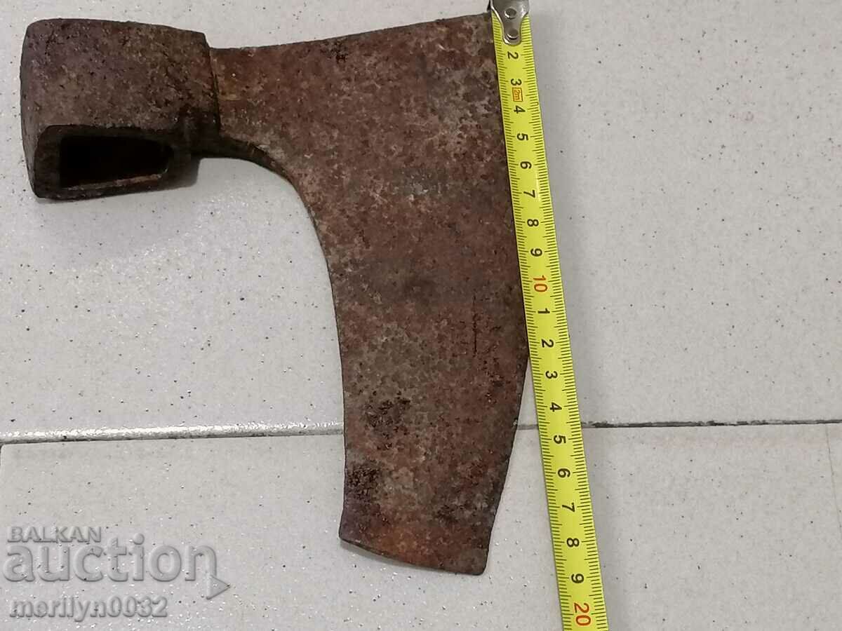 Auction  Old ax crooked ax satyr hatchet