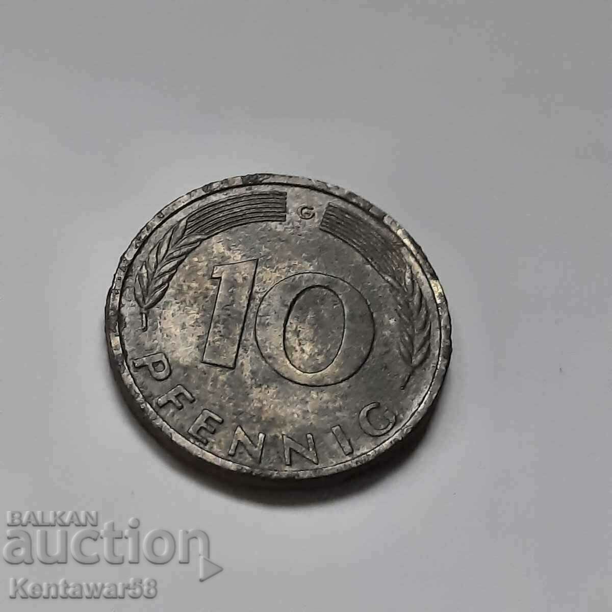 Germany 10 Pfenning 1993 G Germany 10 Pfenning 1993 G